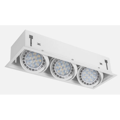 Foco Kardan Cesar Empotrar 3xr111 Blanco 17,2x48 Bombillas No Incluidas