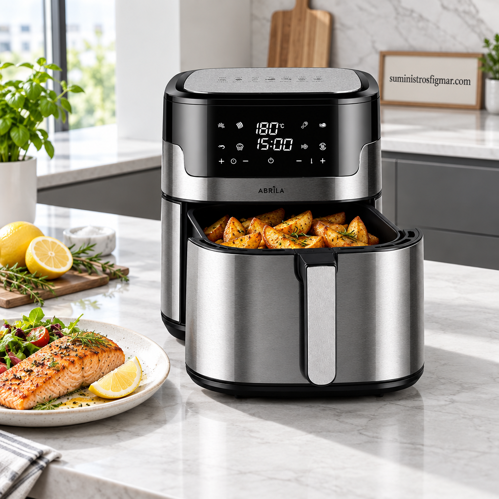 Freidora Casanova en cocina moderna con Figmar