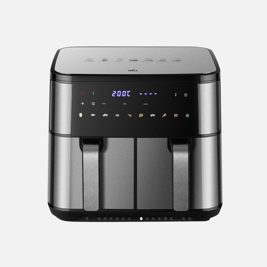 Freidora De Aire Chimbas 10l 2200w Acero/negro Display Temporizador Termostato Tactil 32x38x40,5cm