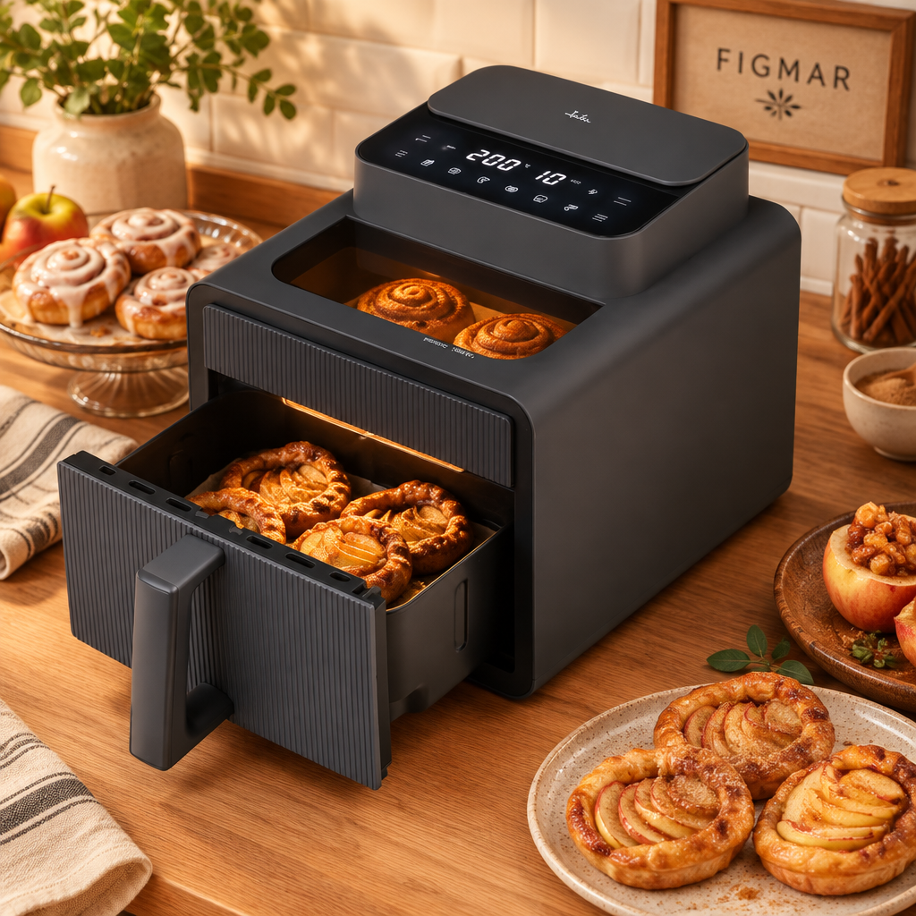 Freidora Jata JEFR1270 preparando repostería con Figmar