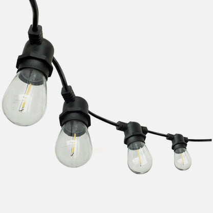 Guirnalda Luces Exterior Verbena 20m 30xe27led 30w 4000k Bombillas Reemplazables E Interconectable Ip44