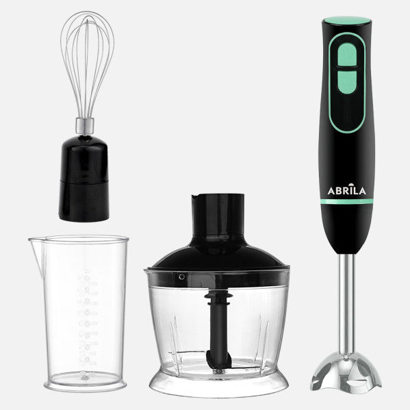 Hand-held Blender Enigma 1000w Dc Nero/green 2vel Arm Ac .stainless steel.desm.And Ergon.c/Glass+hammer+batidor 36x6,5x6,5cm