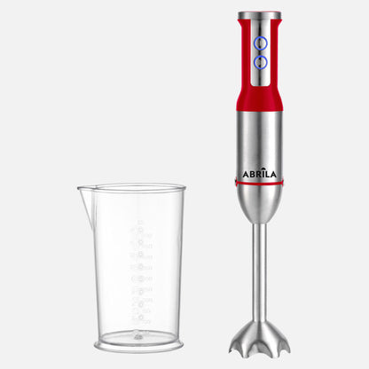 Hand-held blender Princesa 1500w Dc Steel/red 2vel C/glass Brazo.ac.stainless steel.desmont.And Ergon.39,5x7,5x7,5cm
