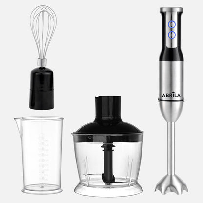 Hand-held blender Triana 1500w Dc Steel/black 2vel Cuch.steel Stainless steel.c/Glass+hammer+beat.desmont.39,5x7,5x7,5cm