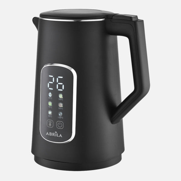 Hervidor De Agua Elec.ajenjo Negro 1,7l 2200w Base Girat. Diasplay 6programas Tacto Frio,apagado Autom.seguridad 26x22x16cm