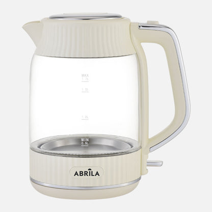 Hervidor De Agua Elec.durazno Beis 1,7l 2200w Base Giratoria Tacto Frio,apagado Automatico.seguridad 24,5x23x15,5cm