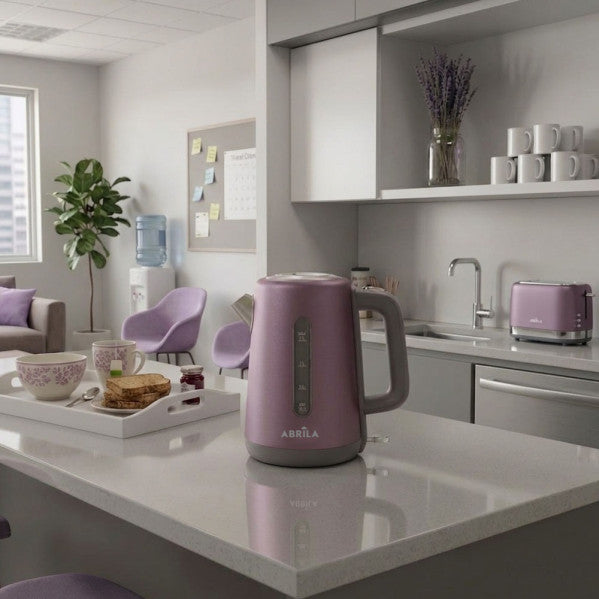 Hervidor De Agua Elect.toral Viole/gris 1,7l 2200w Base Giratoria,apagado Automatic.