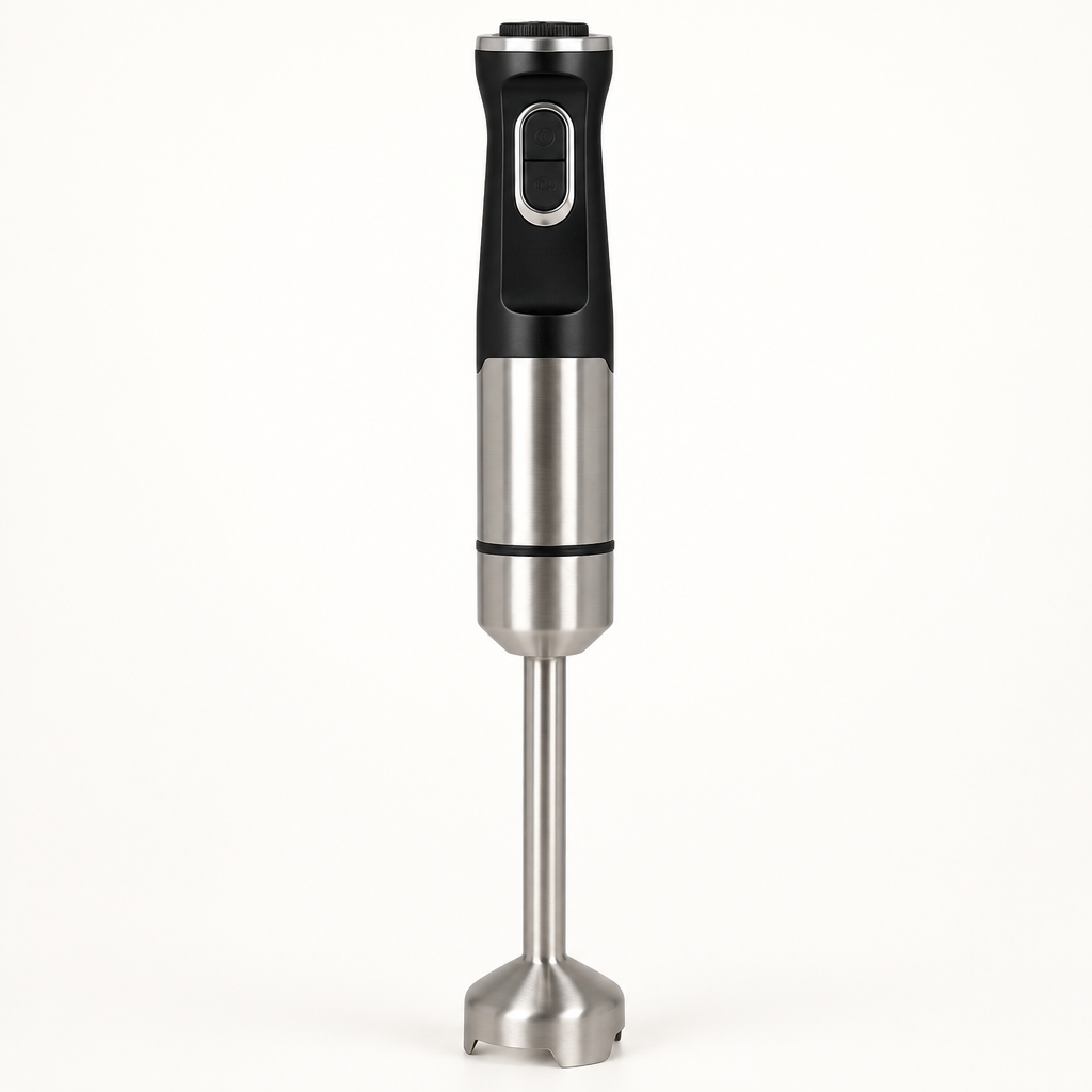 Batidora de mano JATA JEBT1851 inoxidable de 1500 W sobre una superficie clara