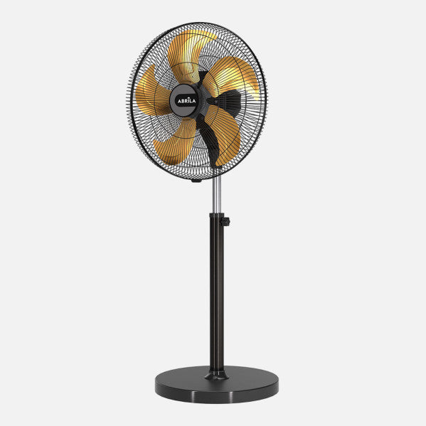 Crucero Industrial Fan 152w Black/gold 5speed 5blades 50d Fixed And Rotary High Speed Adj.x50x50cm