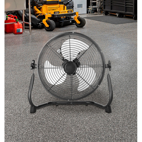 Industrial Fan Midas 120w Black/Chrome 55d 3 Speeds,Adjustable 59x62x22 Cm