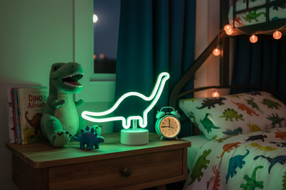 "Lámpara Infantil Dinosaurio LED Luz de Noche Bronto Trio | Regalo - Figmar" | Suministros Figmar