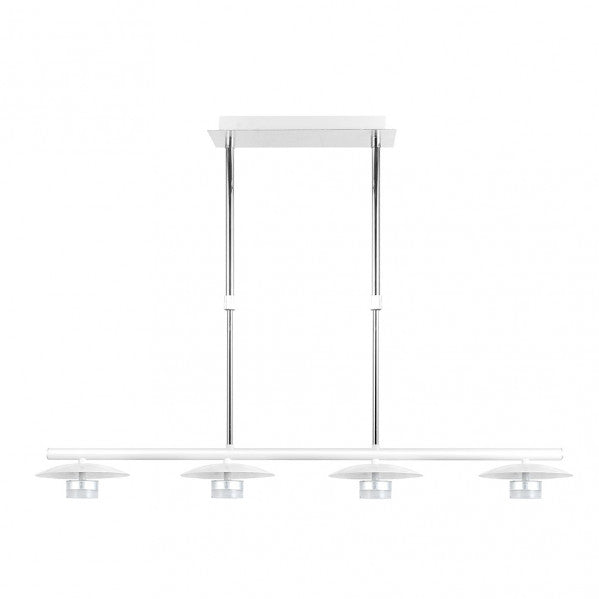 Lampara Ciudad Del Cabo 4l 24w 4000k  Blanco/plata Regx85x15 Cm 1920 Lm