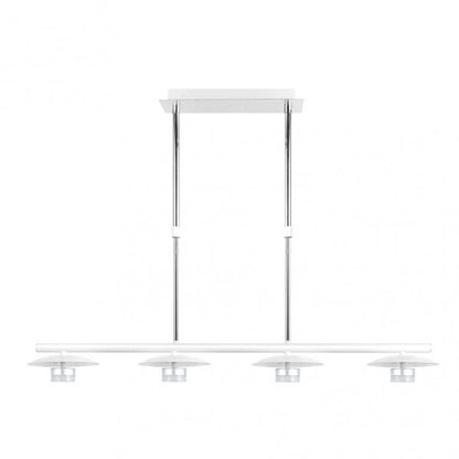 Lampara Ciudad Del Cabo 4l 24w 4000k  Blanco/plata Regx85x15 Cm 1920 Lm