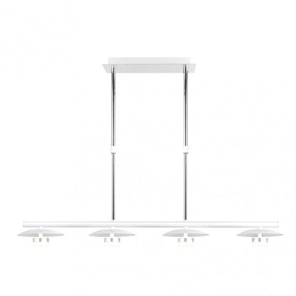 Lampara Ciudad Del Cabo 4l 24w 4000k  Blanco/plata Regx85x15 Cm 1920 Lm