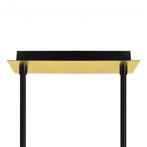Lampara Ciudad Del Cabo 4l 24w 4000k  Negro/oro Regx85x15 Cm 1920 Lm