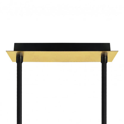 Lampara Ciudad Del Cabo 4l 24w 4000k  Negro/oro Regx85x15 Cm 1920 Lm