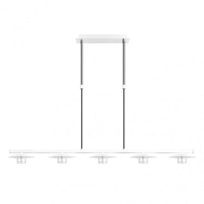 Lampara Ciudad Del Cabo 5l 30w 4000k  Blanco/plata Regx104x15 Cm 2400 Lm