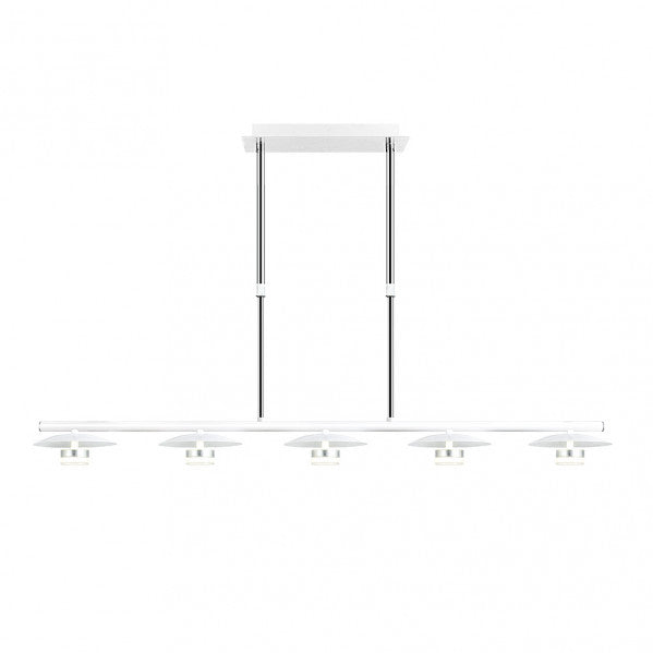Lampara Ciudad Del Cabo 5l 30w 4000k  Blanco/plata Regx104x15 Cm 2400 Lm