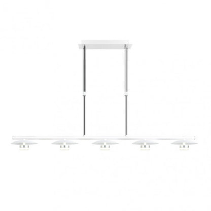 Lampara Ciudad Del Cabo 5l 30w 4000k  Blanco/plata Regx104x15 Cm 2400 Lm