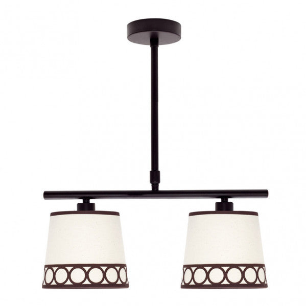 Lampara Dalia 2xe14 Beis/marrón Regx40x16 Cm