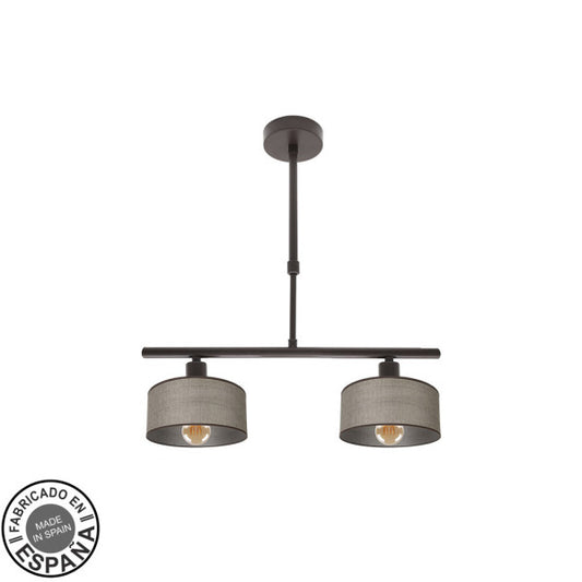 Lampara Gilda 2xe14 Marron Regx43x14 Cm