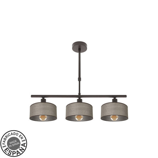 Lampara Gilda 3xe14 Marron Regx55x14 Cm