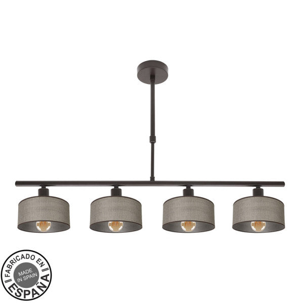 Lampara Gilda 4xe14 Marron Regx76x14 Cm