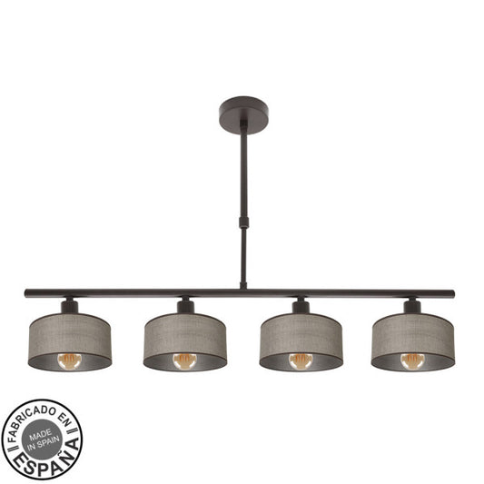 Lampara Gilda 4xe14 Marron Regx76x14 Cm