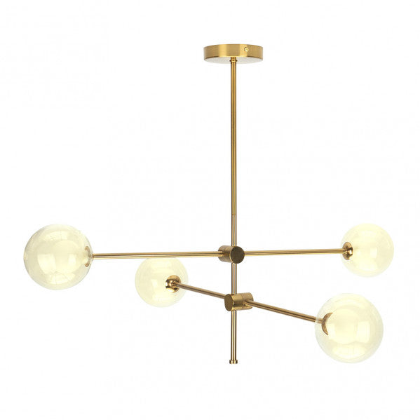 Lampara Jerusalen 4xg9 Bronce 63x82x82 Cm