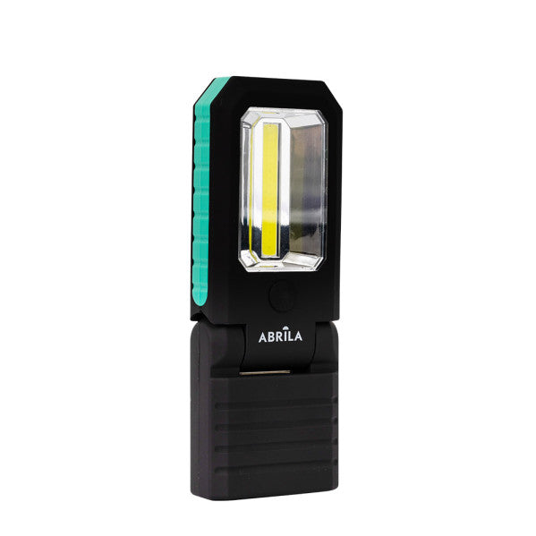 Linterna De Trabajo Rumbo Led+cob 300lm Articulabl 2,5x15,5x6cm Imanes,gancho,pilas Incluid