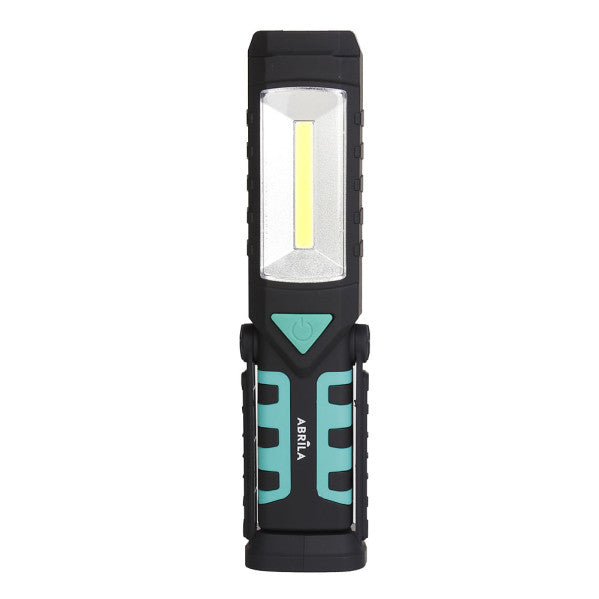 Linterna Led De Trabajo Foton 3en1 Encendido+2cob+emergencia 300lm Base Magnetica Y Gancho Giratorio
