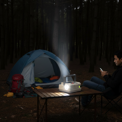 Linterna Solar LED Recargable 290Lm Powerbank 3 Modos USB-C GSC