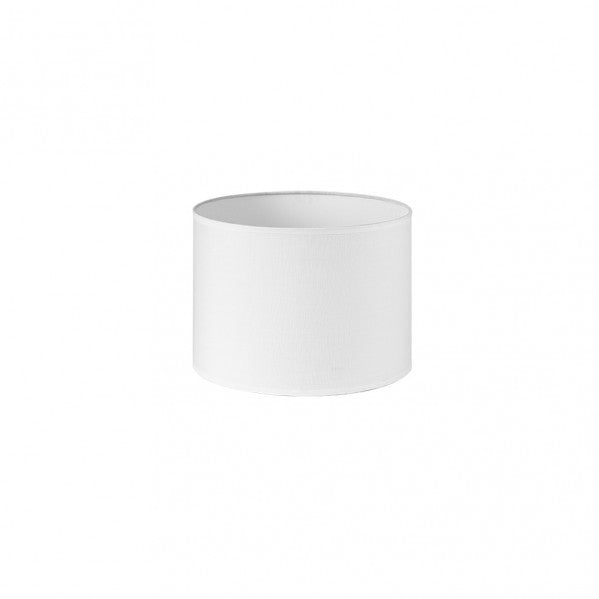 Pantalla Cilindrica Dori E27 Blanca 25Dx25dx20h Cm Tejido Popelin