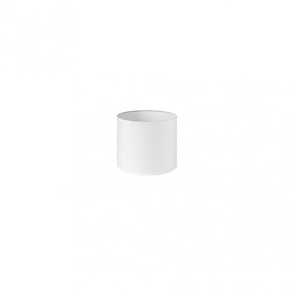 Pantalla Cilindrica Dori Pinza Blanca 14Dx14dx13h Cm Tejido Popelin