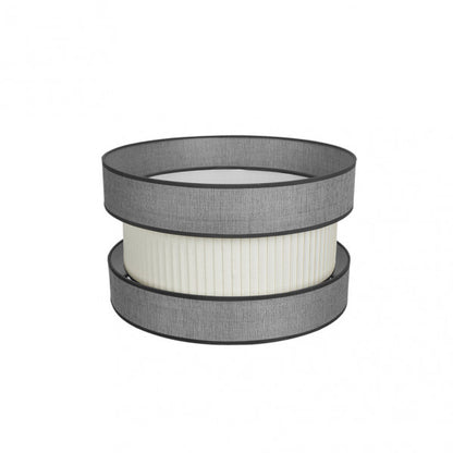 Pantalla Colg./pie Salon Home E27 Gris-beis 40dx40dx24h