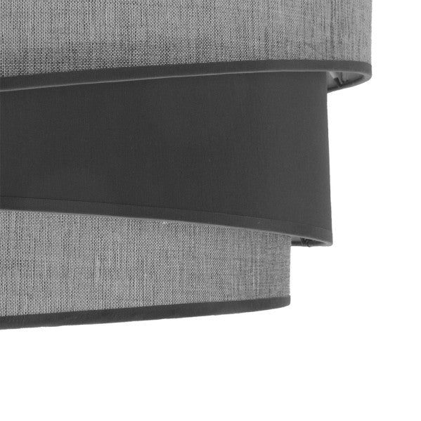 Pantalla Colgante/pie Salon E27 Hara Gris 40dx30dx20h