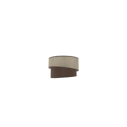 Pantalla Colgante/sobrem Alto Hara E27 Marron 30dx25dx20h
