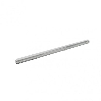 Pantalla Estanca 120cm Lines  Para Led 1xt8 Ip54 Gris/transparente 128x7,8x6 Cm