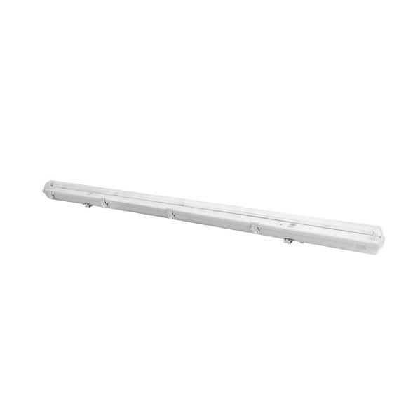 Pantalla Estanca Basik  Para Led 1xt8 150cm Ip65  Gris C/reflector Blanco 9,5x156x8,5cm