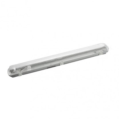 Pantalla Estanca 60cm Lines  Para Led 1xt8 Ip54 Gris/transparente 68x7,8x6 Cm