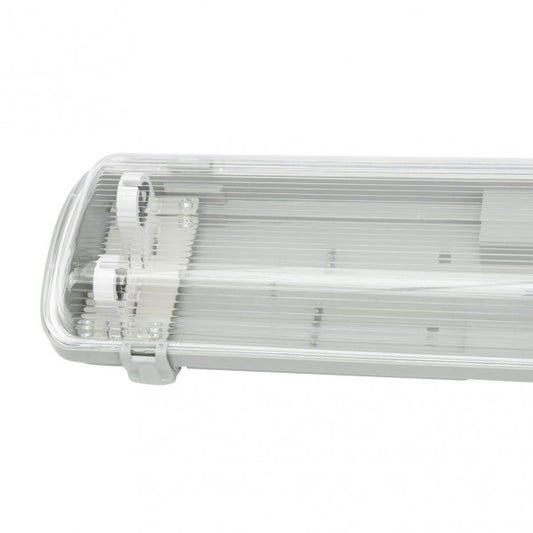 Pantalla Estanca 60cm Lines  Para Led 2xt8 Ip54 Gris/transparente 67x11,7x6 Cm
