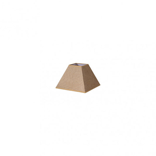 Pantalla Piramide Divos E27 Marron 15dx8dx11h  Saco-yute