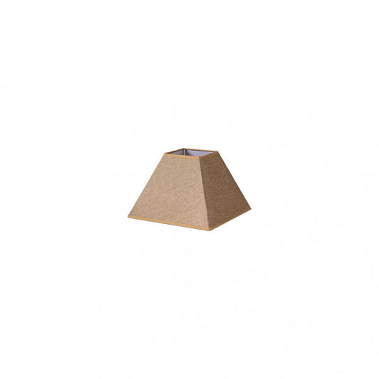 Pantalla Piramide Divos E27 Marron 17dx8dx13h  Saco-yute