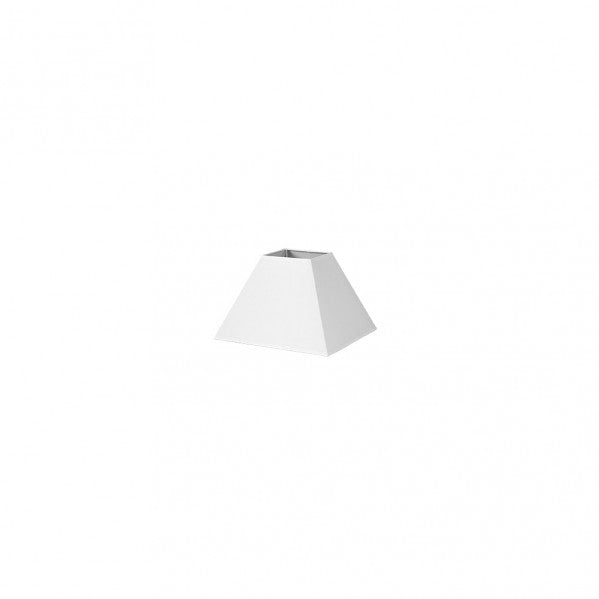 Pantalla Piramide Mezzo E27 Blanco 15dx8dx11h  Tejido Popelin