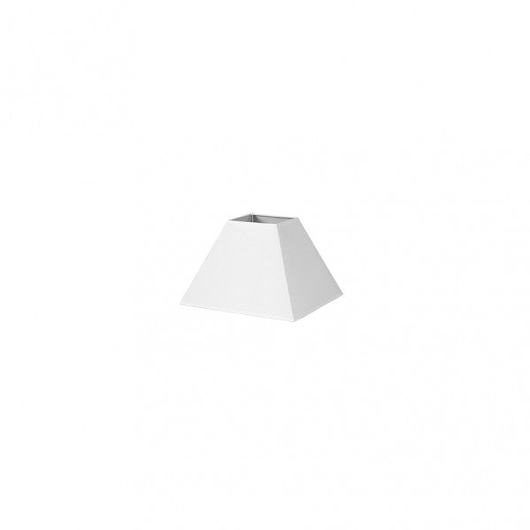Pantalla Piramide Mezzo E27 Blanco 17dx8dx13h  Tejido Popelin