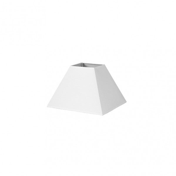 Pantalla Piramide Mezzo E27 Blanco 25dx11dx18h Tejido Popelin