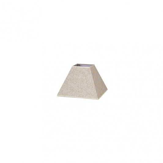Pantalla Piramide Tenorio E27 Lino Beis 17dx8dx13h