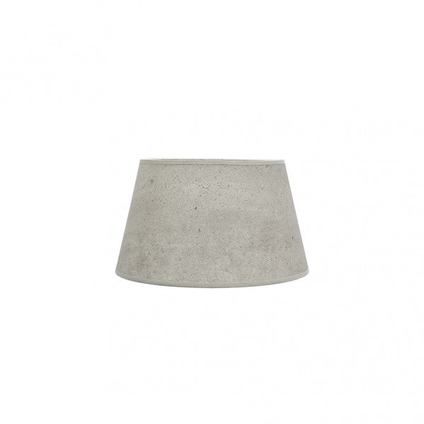 Pantalla Salma E27 Cemento Gris 25dx20dx15h Conica