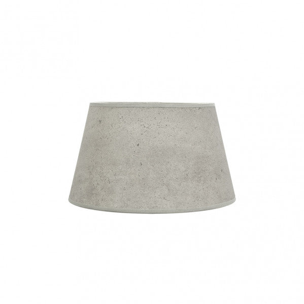 Pantalla Salma E27 Cemento Gris 30dx22dx17h Conica  Abierta