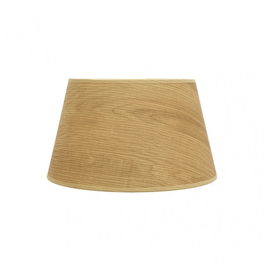 Pantalla Salma E27 Madera Clara 35dx25dx20h Conica  Abierta